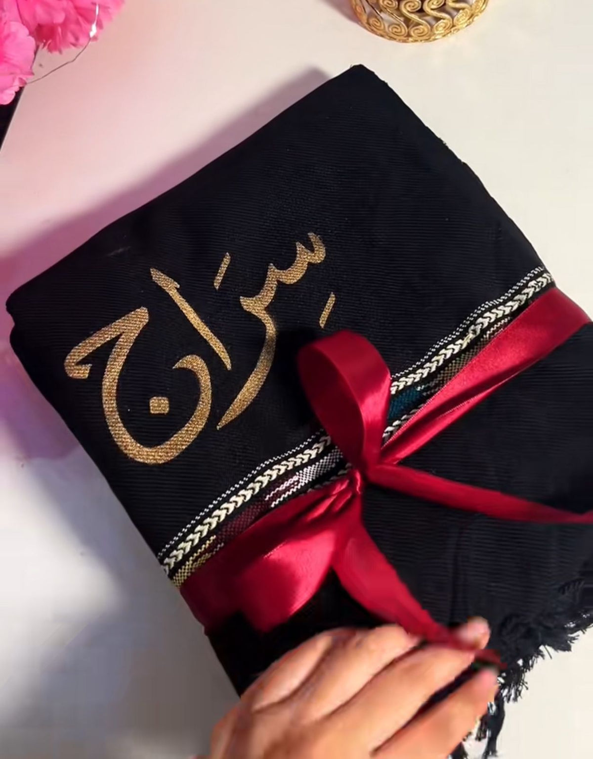 Custom Name Embroidered Shawl
